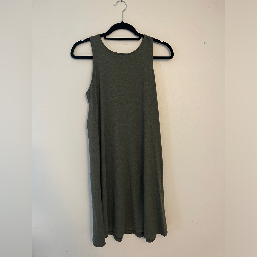 Olive Green Sleeveless Old Navy Dress